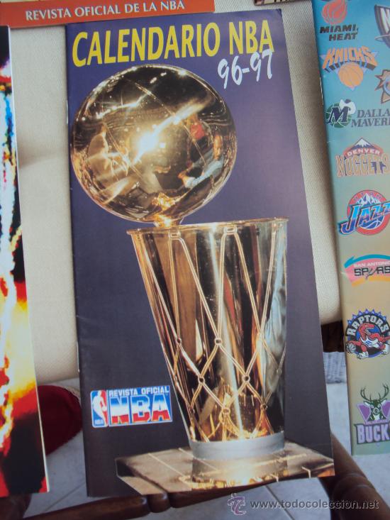 Coleccionismo deportivo: NBA. 6 Calendarios de 92-93 a 97-98 - Foto 6