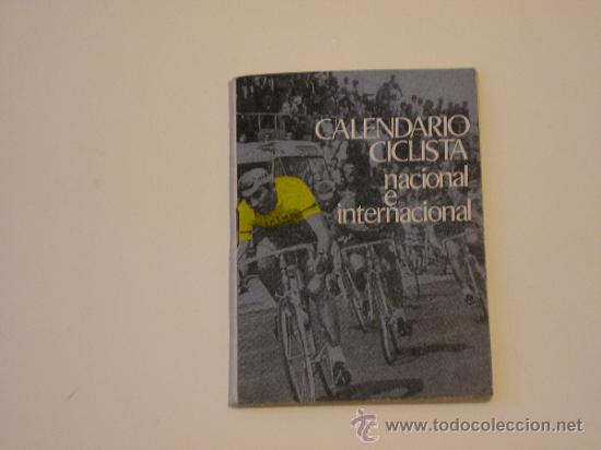 Coleccionismo deportivo: CALENDARIO CICLISTA NACIONAL E INTERNACIONAL 1970 - Foto 1