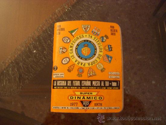 Coleccionismo deportivo: SUPER DIN&Aacute;MICO A&Ntilde;O 1977-1978 - Foto 1