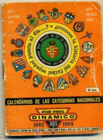 Coleccionismo deportivo: CALENDARIO DIN&Aacute;MICO 1983 1984 - Foto 1