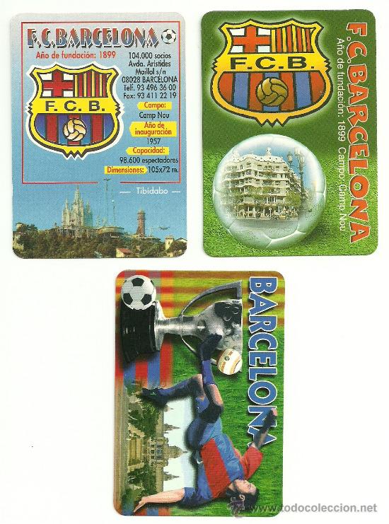Coleccionismo deportivo: F.C. BARCELONA: 3 CALENDARIOS. BAR&Ccedil;A. - Foto 1