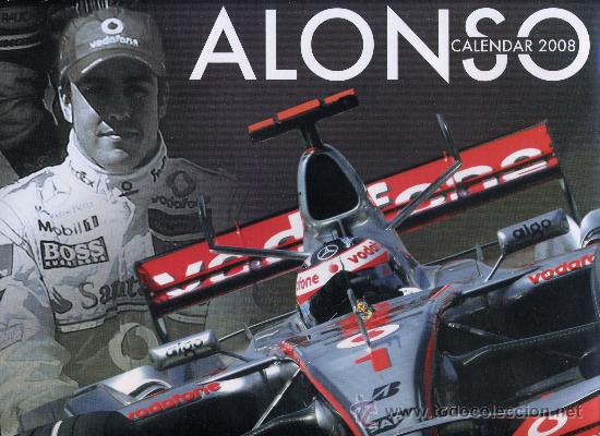 Coleccionismo deportivo: ALONSO, CALENDARIO 2008. - Foto 1