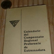 Coleccionismo deportivo: CALENDARIO REGIONAL EXTREMADURA 1974-1975. Lote 37567644