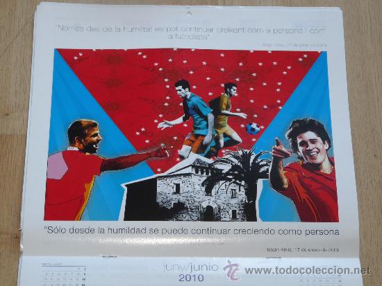 Coleccionismo deportivo: CALENDARIO DE PARED DEL BAR&Ccedil;A. A&Ntilde;O 2010 - Foto 2