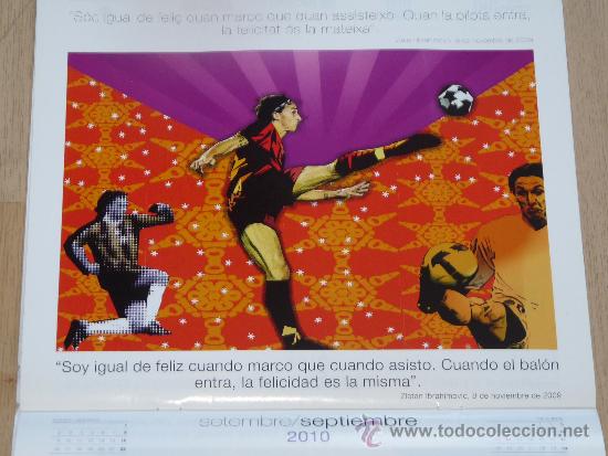 Coleccionismo deportivo: CALENDARIO DE PARED DEL BAR&Ccedil;A. A&Ntilde;O 2010 - Foto 3