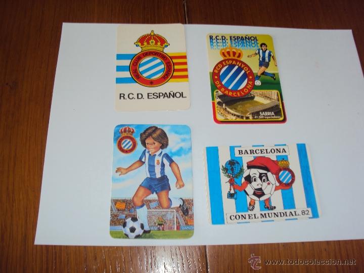 Coleccionismo deportivo: RCD Espa&ntilde;ol. 4 Calendarios. - Foto 1