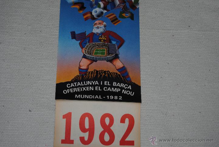 Coleccionismo deportivo: CALENDARIO F.C. BARCELONA 1982 COMPLETO - Foto 1