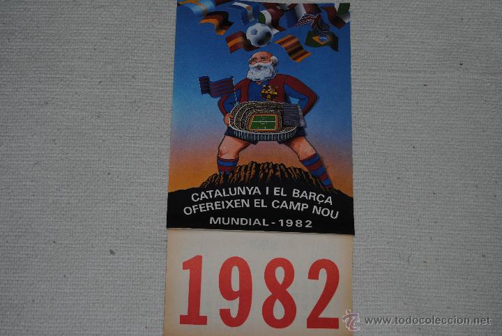 Coleccionismo deportivo: CALENDARIO F.C. BARCELONA 1982 COMPLETO - Foto 2