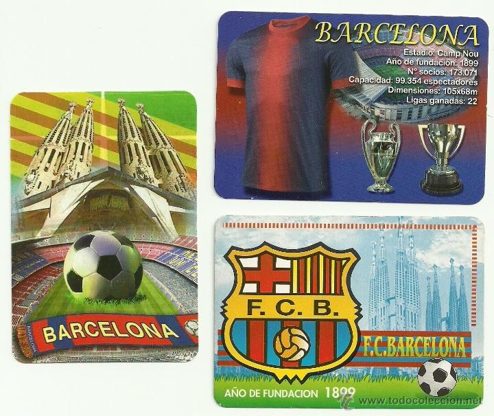 Coleccionismo deportivo: F.C. BARCELONA: 3 CALENDARIOS. BAR&Ccedil;A. - Foto 1