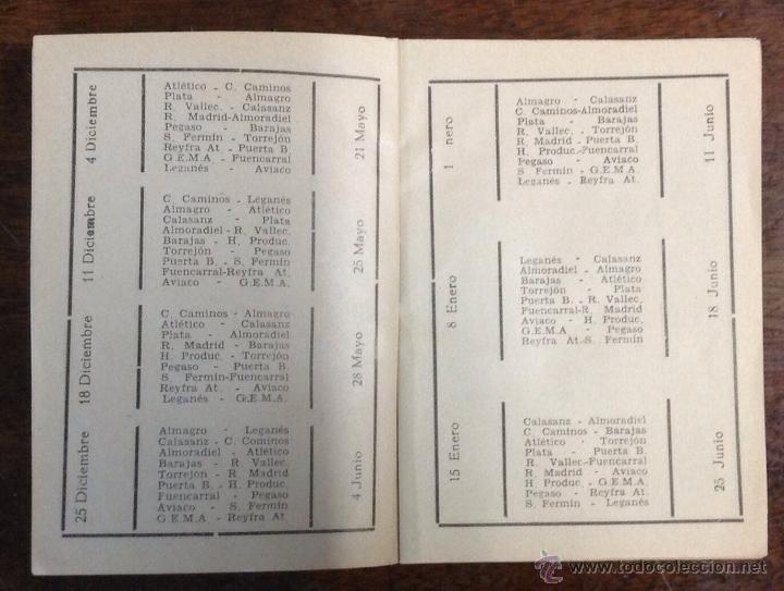 Coleccionismo deportivo: CALENDARIO DE LIGA 1966 - 1967. - Foto 3