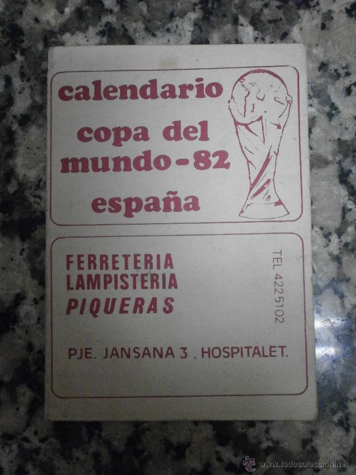 Coleccionismo deportivo: CALENDARIO COPA DEL MUNDO - 82 ESPA&Ntilde;A - Foto 1