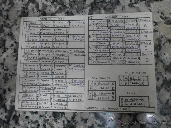 Coleccionismo deportivo: CALENDARIO COPA DEL MUNDO - 82 ESPA&Ntilde;A - Foto 2
