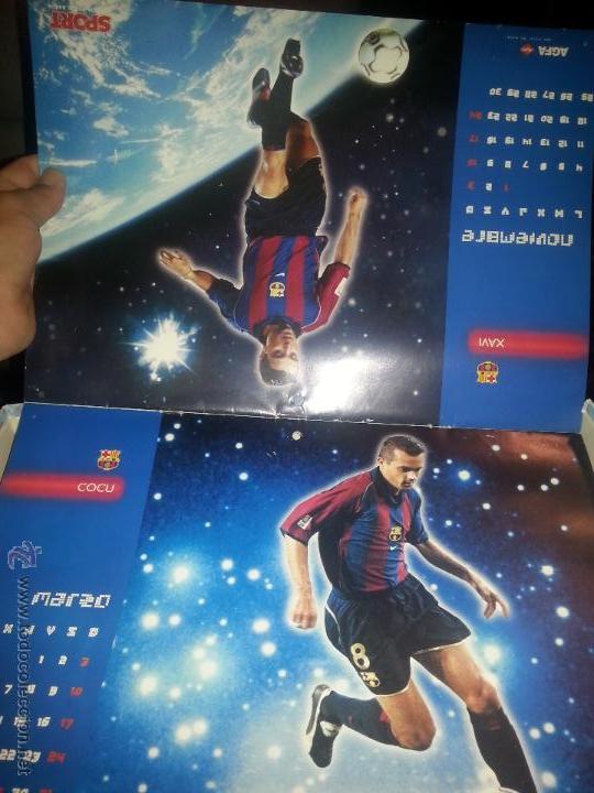 Coleccionismo deportivo: CALENDARIO ESTRELLAS DEL BARCA 2002  (SPORT) - Foto 2