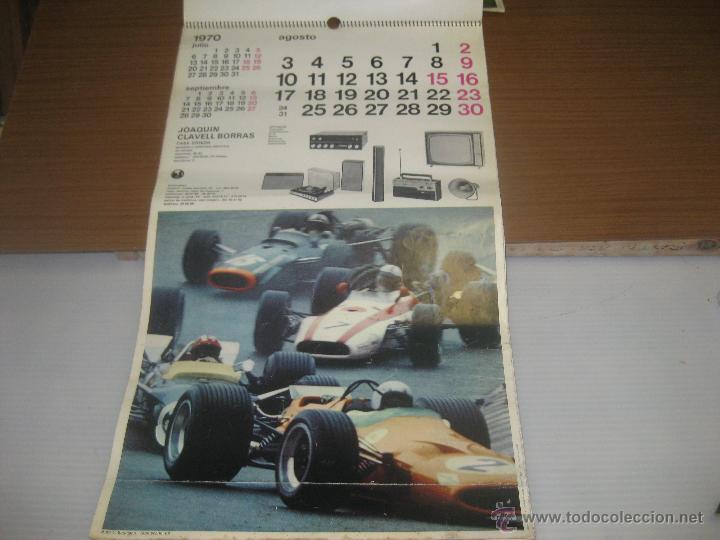 Coleccionismo deportivo: Calendario,Casa Edison 1970 JCB - Foto 2