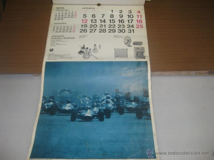 Coleccionismo deportivo: Calendario,Casa Edison 1970 JCB - Foto 3