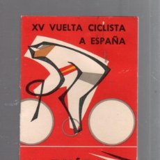 Coleccionismo deportivo: GUIA. XV VUELTA CICLISTA A ESPAÑA. 1960. VER