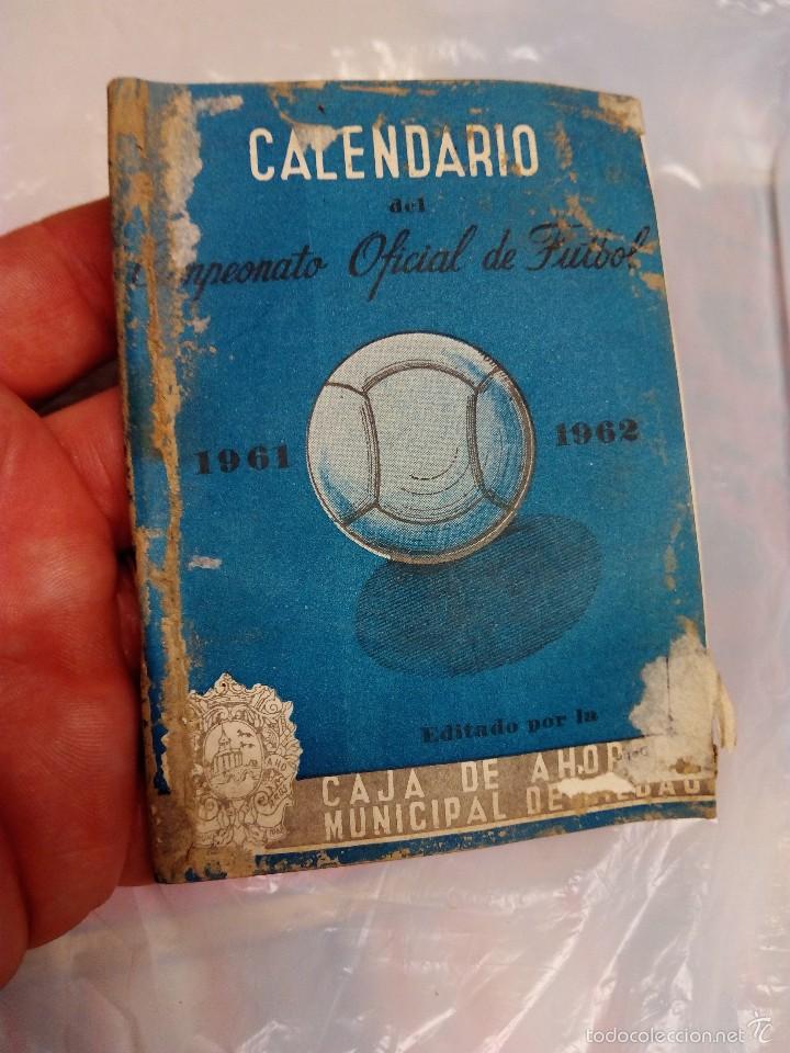Coleccionismo deportivo: Calendario de Liga 1961-62 - Foto 1