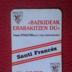 Coleccionismo deportivo: CALENDARIO CAMPEONATO DEL MUNDO DE FUTBOL ITALIA 1990 ATHLETIC CLUB BILBAO SANTI FRANCÉS PRESIDENCIA