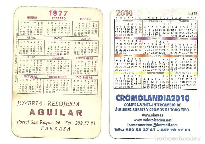 Coleccionismo deportivo: F.C. BARCELONA: 2 CALENDARIOS DE BOLSILLO. BAR&Ccedil;A. - Foto 2