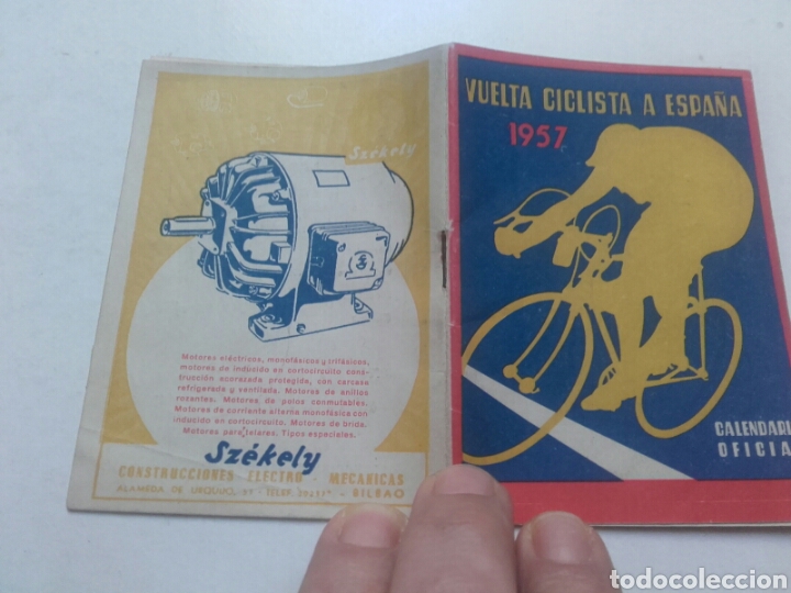Coleccionismo deportivo: VUELTA CICLISTA A ESPA&Ntilde;A. 1957. CALENDARIO OFICIAL. - Foto 5