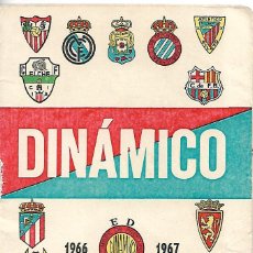 Coleccionismo deportivo: CALENDARIO DINAMICO DE LA LIGA 1966/1967. Lote 82808392