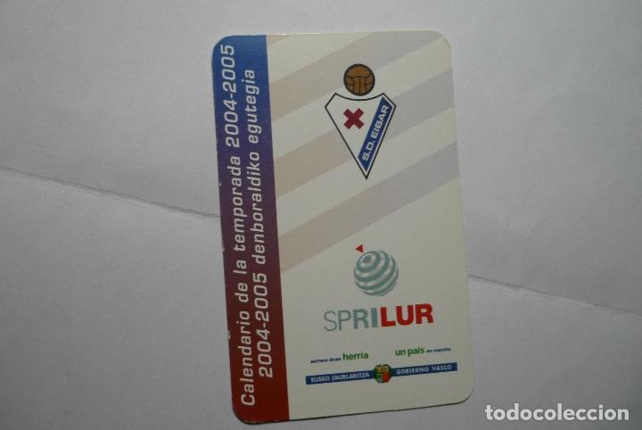 Coleccionismo deportivo: calendario  bolsillo 2004-2005  eibar - Foto 1