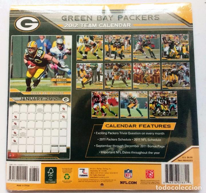 Coleccionismo deportivo: GREEN BAY PACKERS 2012 TEAM CALENDAR NEW! - Foto 2