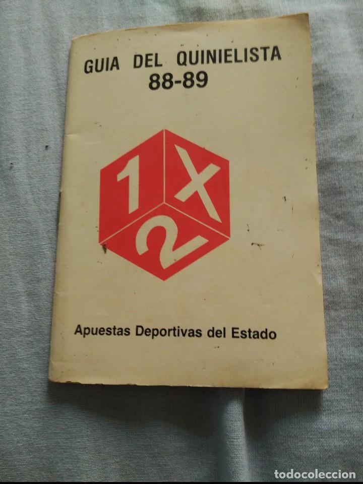Coleccionismo deportivo: guia del quinielista 88-89 - Foto 1