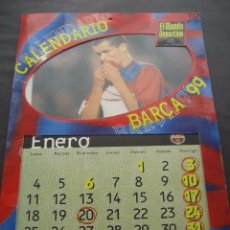 Coleccionismo deportivo: CALENDARIO FUTBOL CLUB BARCELONA 1999. EDITADO POR EL MUNDO DEPORTIVO, 12 LAMINAS