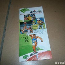 Coleccionismo deportivo: COMPETICIONES DEPORTIVAS DE LAS OLIMPIADAS BARCELONA 92 - CALENDARIO MOVIL - UNICAJA