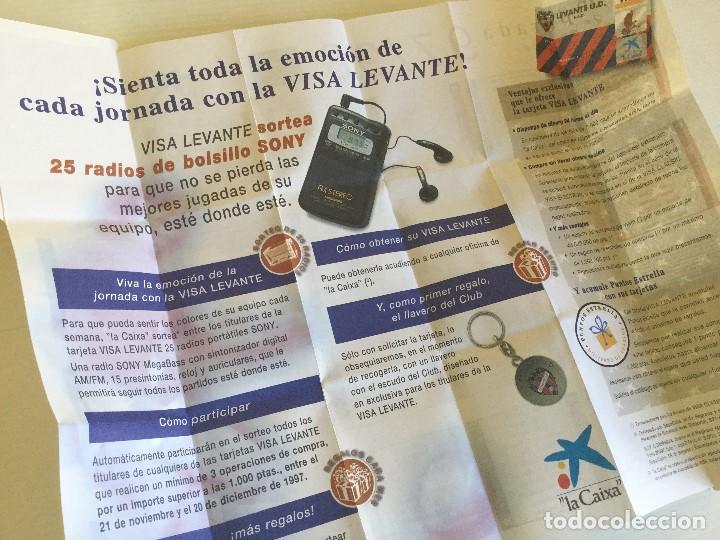 Coleccionismo deportivo: Calendario Levante UD 97/98 &ndash; La Caixa - Foto 4