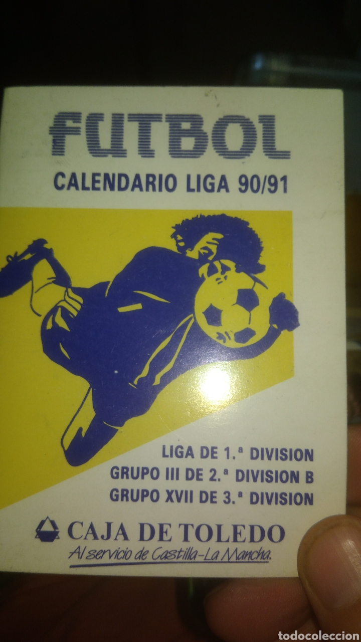 Coleccionismo deportivo: FUTBOL. Calendario 1990 1991 - Foto 1