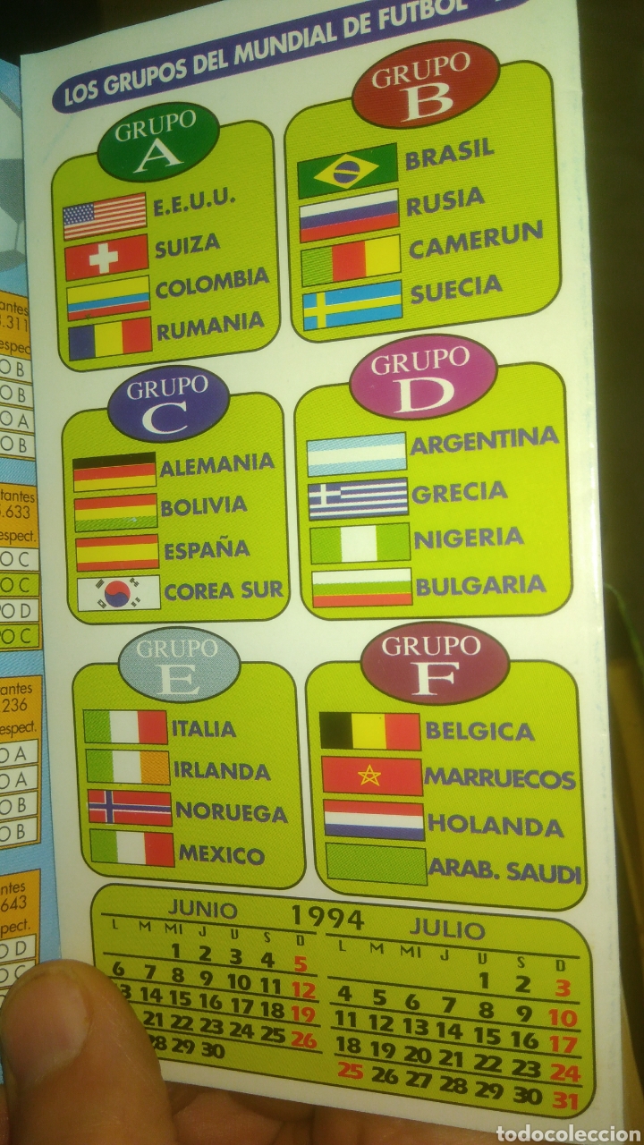 Coleccionismo deportivo: FUTBOL. Copa del mundo 1994. Nuevo - Foto 2