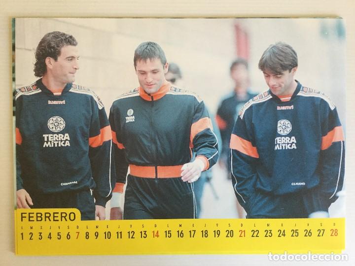 Coleccionismo deportivo: Calendario A4 1999 Valencia CF - Foto 2