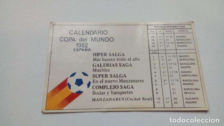 Coleccionismo deportivo: CALENDARIO COPA DEL MUNDO ESPA&Ntilde;A 1982 - Foto 1