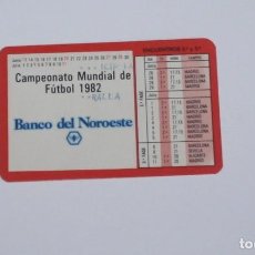 Coleccionismo deportivo: GUIA DE PARTIDOS DEL CAMPEONATO MUNDIAL DE FUTBOL DEL 82 - BANCO NOROESTE