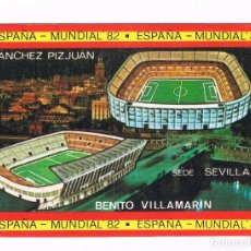 Coleccionismo deportivo: CALENDARIO 1982 SANCHEZ PIZJUAN BENITO VILLAMARIN - SEDE SEVILLA