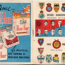 Coleccionismo deportivo: CALENDARIO DINAMICO 1962,ESPAÑA - MARUECOS,23-11-61) 50 PAGINAS