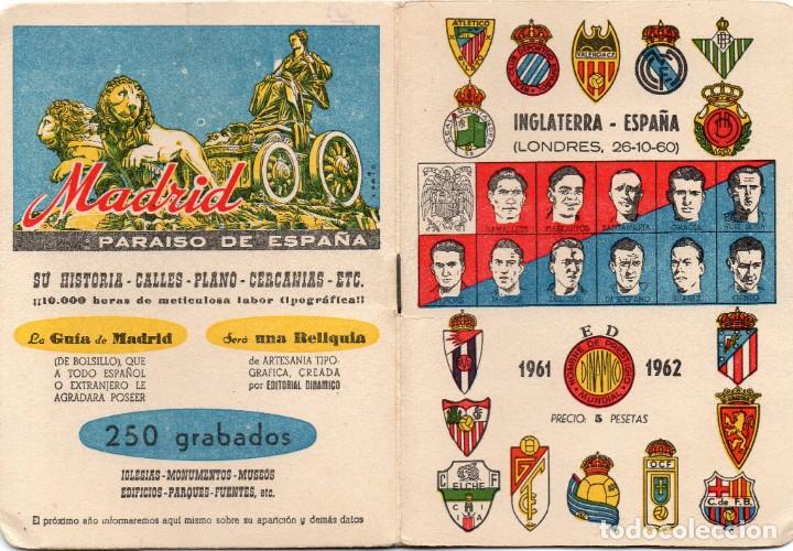 Coleccionismo deportivo: calendario din&aacute;mico, para el 1961, - Foto 1