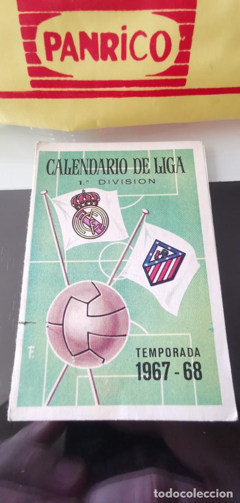 Coleccionismo deportivo: CALENDARIO FÚTBOL 1ª DIVISIÓN LIGA TEMPORADA 1967 1968