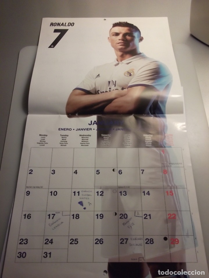 Coleccionismo deportivo: CALENDARIO DEL REAL MADRID. A&Ntilde;O 2017. - Foto 2