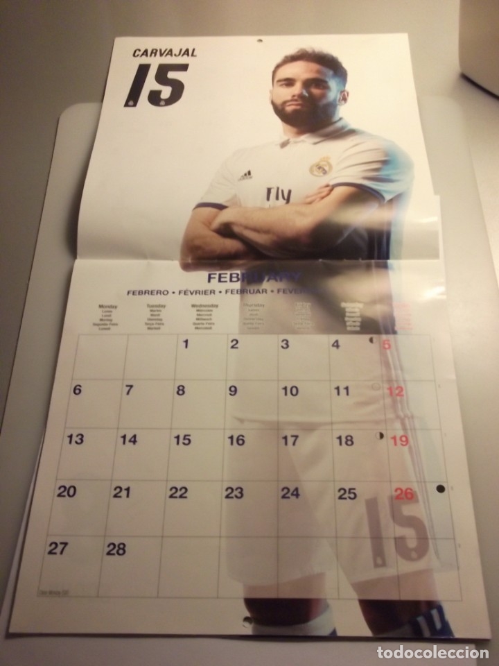 Coleccionismo deportivo: CALENDARIO DEL REAL MADRID. A&Ntilde;O 2017. - Foto 3