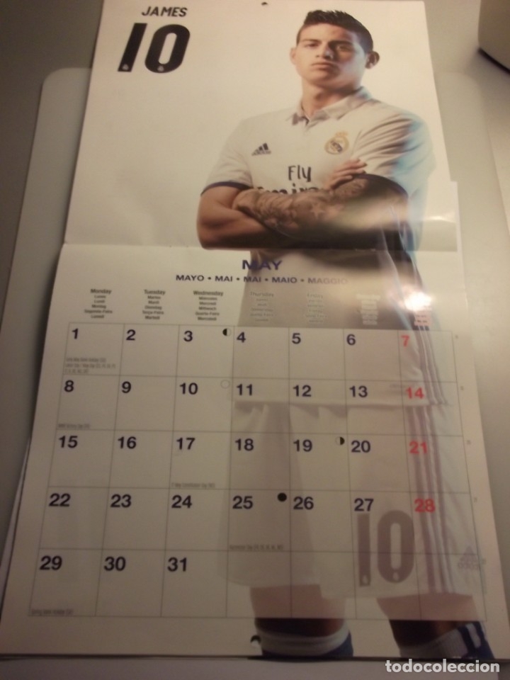 Coleccionismo deportivo: CALENDARIO DEL REAL MADRID. A&Ntilde;O 2017. - Foto 6