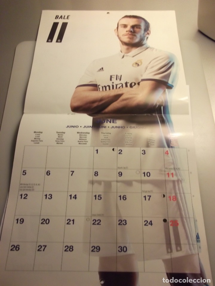 Coleccionismo deportivo: CALENDARIO DEL REAL MADRID. A&Ntilde;O 2017. - Foto 7