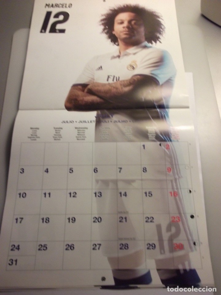 Coleccionismo deportivo: CALENDARIO DEL REAL MADRID. A&Ntilde;O 2017. - Foto 8