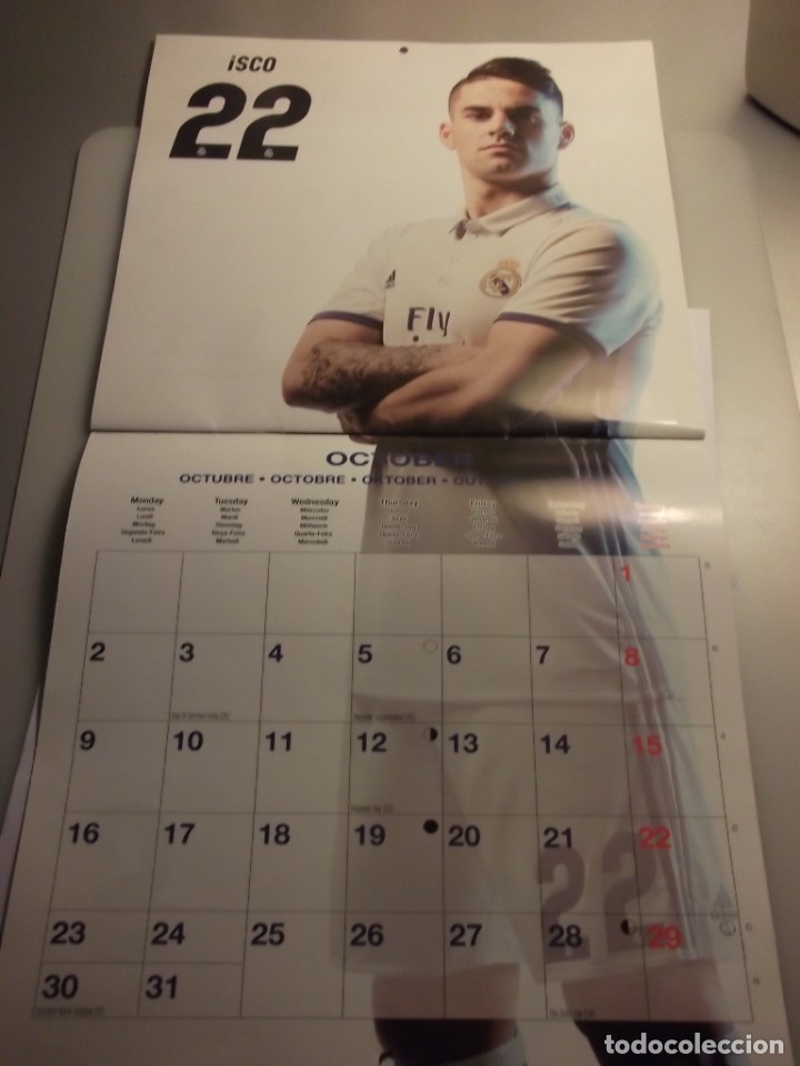Coleccionismo deportivo: CALENDARIO DEL REAL MADRID. A&Ntilde;O 2017. - Foto 11