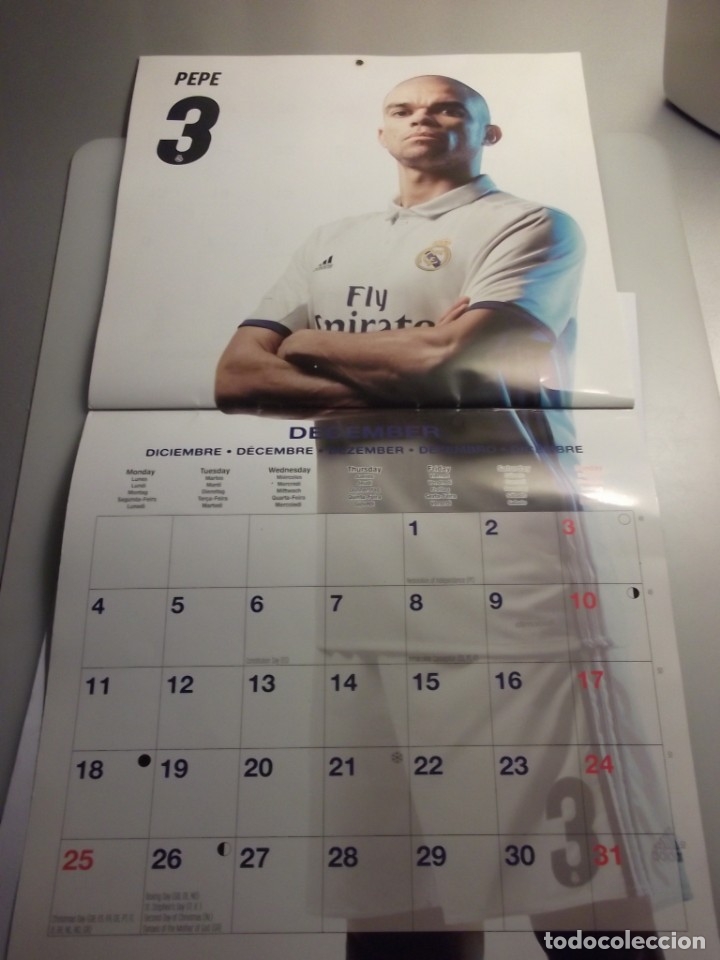Coleccionismo deportivo: CALENDARIO DEL REAL MADRID. A&Ntilde;O 2017. - Foto 13