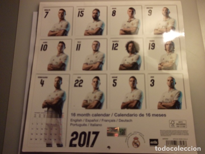 Coleccionismo deportivo: CALENDARIO DEL REAL MADRID. A&Ntilde;O 2017. - Foto 14