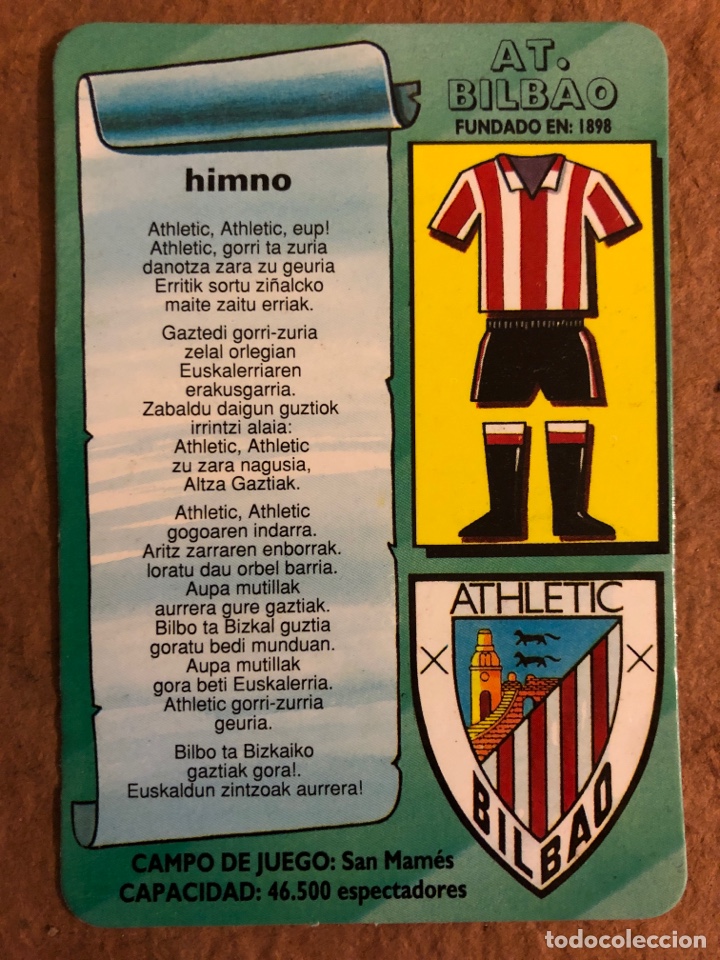 himno athletic club. calendario publicitario de - Comprar Calendarios Deportivos Antiguos en 