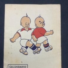 Coleccionismo deportivo: CALENDARIO OFICIAL LIGA - 1944-45 - PRIMERA SEGUNDA Y TERCERA DIVISION - CAFE-BAR BERNABE BILBAO